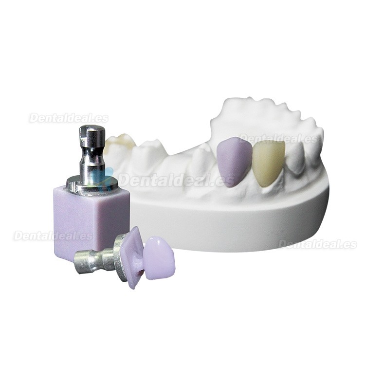 5 Pcs C14 LT bloque de cerámica de vidrio de disilicato de litio bajo translúcido chapa dental y material de dientes anteriores